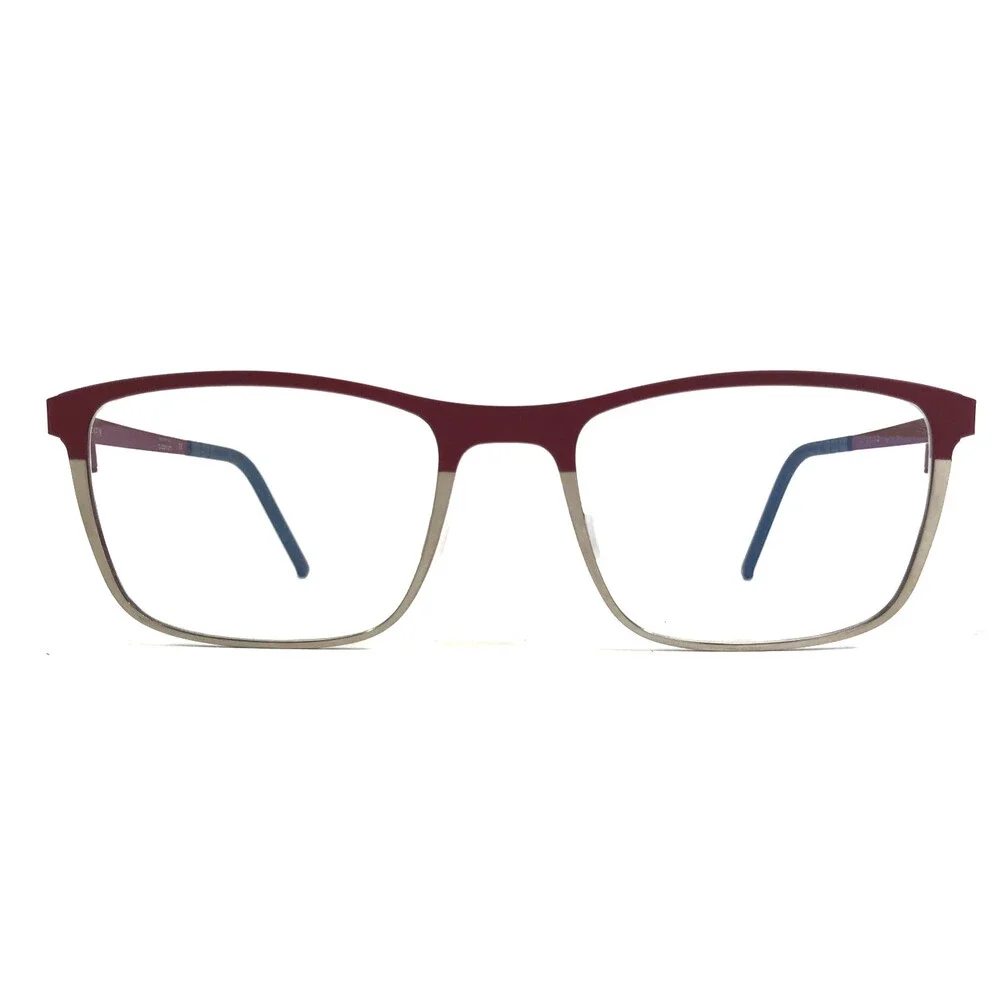 Blackfin Eyeglasses Frames HAMMOND BF818 COL.816 Red Gold Rectangle 54-19-145